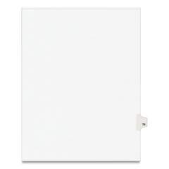Preprinted Legal Exhibit Side Tab Index Dividers, Avery Style, 10-Tab, 70, 11 x 8.5, White, 25/Pack, (1070) (01070)