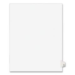 Preprinted Legal Exhibit Side Tab Index Dividers, Avery Style, 10-Tab, 74, 11 x 8.5, White, 25/Pack, (1074) (01074)