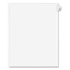 Preprinted Legal Exhibit Side Tab Index Dividers, Avery Style, 10-Tab, 76, 11 x 8.5, White, 25/Pack, (1076) (01076)