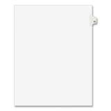 Preprinted Legal Exhibit Side Tab Index Dividers, Avery Style, 10-Tab, 78, 11 x 8.5, White, 25/Pack, (1078) (01078)