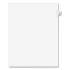 Preprinted Legal Exhibit Side Tab Index Dividers, Avery Style, 10-Tab, 78, 11 x 8.5, White, 25/Pack, (1078) (01078)