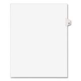 Preprinted Legal Exhibit Side Tab Index Dividers, Avery Style, 10-Tab, 81, 11 x 8.5, White, 25/Pack, (1081) (01081)