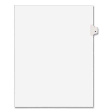 Preprinted Legal Exhibit Side Tab Index Dividers, Avery Style, 26-Tab, F, 11 x 8.5, White, 25/Pack, (1406) (01406)
