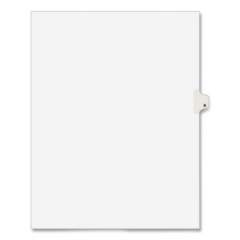 Preprinted Legal Exhibit Side Tab Index Dividers, Avery Style, 26-Tab, K, 11 x 8.5, White, 25/Pack, (1411) (01411)