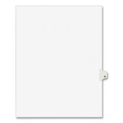 Preprinted Legal Exhibit Side Tab Index Dividers, Avery Style, 26-Tab, Q, 11 x 8.5, White, 25/Pack, (1417) (01417)
