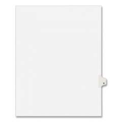 Preprinted Legal Exhibit Side Tab Index Dividers, Avery Style, 26-Tab, S, 11 x 8.5, White, 25/Pack, (1419) (01419)