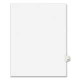 Preprinted Legal Exhibit Side Tab Index Dividers, Avery Style, 26-Tab, U, 11 x 8.5, White, 25/Pack, (1421) (01421)