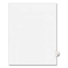 Preprinted Legal Exhibit Side Tab Index Dividers, Avery Style, 26-Tab, W, 11 x 8.5, White, 25/Pack, (1423) (01423)