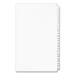 Preprinted Legal Exhibit Side Tab Index Dividers, Avery Style, 25-Tab, 1 to 25, 14 x 8.5, White, 1 Set, (1430) (01430)