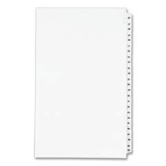 Preprinted Legal Exhibit Side Tab Index Dividers, Avery Style, 25-Tab, 26 to 50, 14 x 8.5, White, 1 Set, (1431) (01431)
