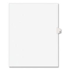 Preprinted Legal Exhibit Side Tab Index Dividers, Avery Style, 10-Tab, 11, 11 x 8.5, White, 25/Pack (11921)