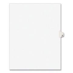 Preprinted Legal Exhibit Side Tab Index Dividers, Avery Style, 10-Tab, 12, 11 x 8.5, White, 25/Pack (11922)
