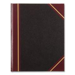 National Texthide Eye-Ease Record Book, Black/Burgundy/Gold Cover, 10.38 x 8.38 Sheets, 300 Sheets/Book (56231)