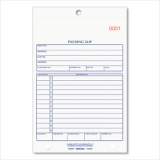 Rediform Packing Slip Book, Three-Part Carbonless, 5.56 x 7.94, 1/Page, 50 Forms (6L639)