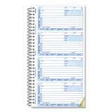 Rediform Telephone Message Book, Two-Part Carbonless, 5 x 2.75, 4/Page, 400 Forms (50076)