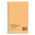 National Single-Subject Wirebound Notebooks, 1 Subject, Narrow Rule, Brown Cover, 7.75 x 5, 80 Eye-Ease Green Sheets (33002)