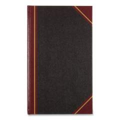 National Texthide Record Book, 1 Subject, Medium/College Rule, Black/Burgundy Cover, 14 x 8.5, 500 Sheets (57151)