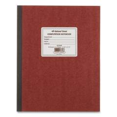 National Computation Notebook, Quadrille Rule, Brown Cover, 11.75 x 9.25, 75 Sheets (43648)