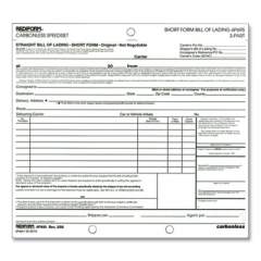 Rediform Bill of Lading, Short Form, Three-Part Carbonless, 7 x 8.5, 1/Page, 50 Forms (6P695)