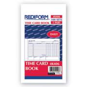 Rediform Daily Employee Time Cards, Two Sides, 4.25 x 7, 100/Pad (4K406)
