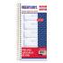 Rediform Wirebound Message Book, Two-Part Carbonless, 5 x 2.75, 4/Page, 400 Forms, 120 Labels (50176)