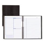 Blueline NotePro Undated Daily Planner, 10.75 x 8.5, Black Cover, Undated (A30C81)