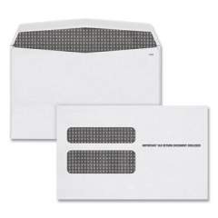 TOPS W-2 Laser Double Window Envelope, Commercial Flap, Gummed Closure, 5.63 x 9, White, 50/Pack (2219LR)