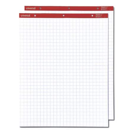 Universal Easel Pads/Flip Charts, Quadrille Rule (1 sq/in), 50 White 27 x 34 Sheets, 2/Carton (35602)