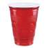 Dart Solo Party Plastic Cold Drink Cups, Slip-Resistant Grip, 18 oz, Red, 20/Bag, 12 Bags/Carton (18GR20)