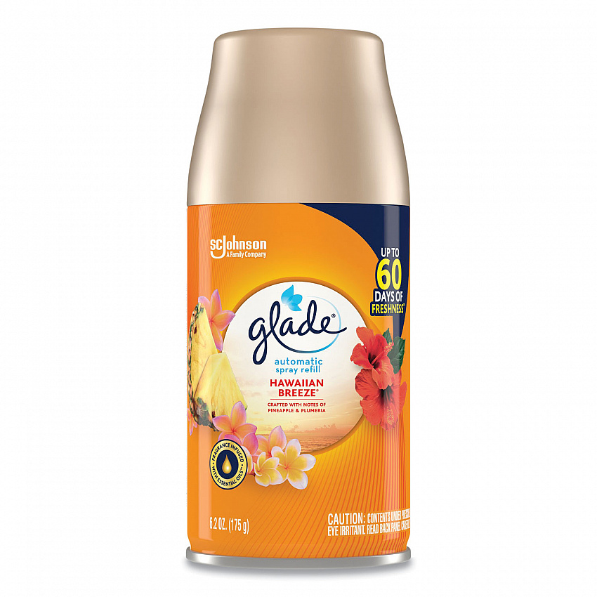 Automatic Air Freshener, Hawaiian Breeze, 6.2 oz Spray Can (337689EA)