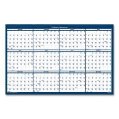AbilityOne 7510016008026 SKILCRAFT Two-Sided Dry Erase Wall Calendar, 24 x 37, White/Blue Sheets, 12-Month (Jan to Dec): 2022