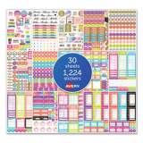 Avery Budgeting Planner Stickers, Budget Theme, Assorted Colors, 1,224/Pack (6788)