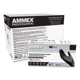 AMMEX Professional Nitrile Exam Gloves, Powder-Free, 3 mil, X-Large, Black, 100/Box (ABNPF48100)