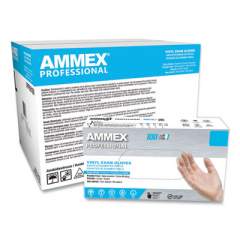AMMEX Professional Vinyl Exam Gloves, Powder-Free, Small, Clear, 100/Box (VPF62100)