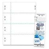 Blanks/USA Jumbo Micro-Perforated Event/Raffle Ticket, 90 lb, 8.5 x 11, White, 4 Tickets/Sheet, 250 Sheets/Pack (10X9WH)