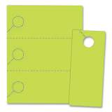 Blanks/USA Small Micro-Perforated Door Hangers, 65 lb, 8.5 x 11, Green, 3 Hangers/Sheet, 334 Sheets/Pack (310T6SG)