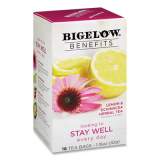 Bigelow Benefits Lemon and Echinacea Herbal Tea Bags, 0.6 oz Tea Bag, 18/Box (1025)