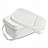 Polypropylene Dry Wipe Charging Bucket, White, 12/Box (D1229387)