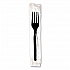 Individually Wrapped Mediumweight Polystyrene Cutlery, Fork, Plastic, Black, 1,000/Carton (FM53C7)