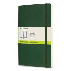 Moleskine Classic Softcover Notebook, 1 Subject, Unruled, Myrtle Green Cover, 8.25 x 5, 96 Sheets (600028)