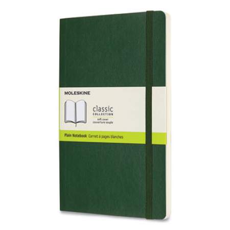 Moleskine Classic Softcover Notebook, 1 Subject, Unruled, Myrtle Green Cover, 8.25 x 5, 96 Sheets (600028)