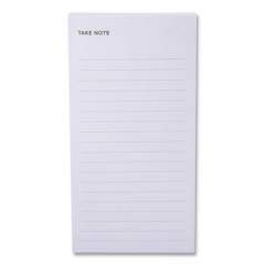 Noted by Post-it Brand Lined Adhesive Notes, List, 2.9 x 5.7, Gray,100-Sheet (36GRY)