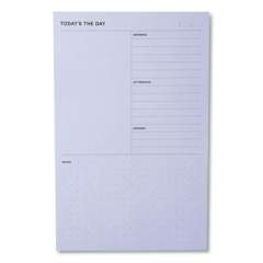 Noted by Post-it Brand Daily Planner Pad, 4.9 x 7.7, Blue, 100-Sheet (58BLU)