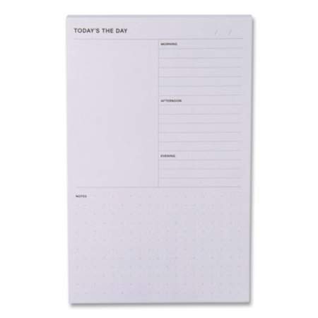 Noted by Post-it Brand Daily Planner Pad, 4.9 x 7.7, Gray, 100-Sheet (58GRY)