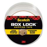 Scotch Box Lock Shipping Packaging Tape, 3" Core, 1.88" x 54.6 yds, Clear (3950)