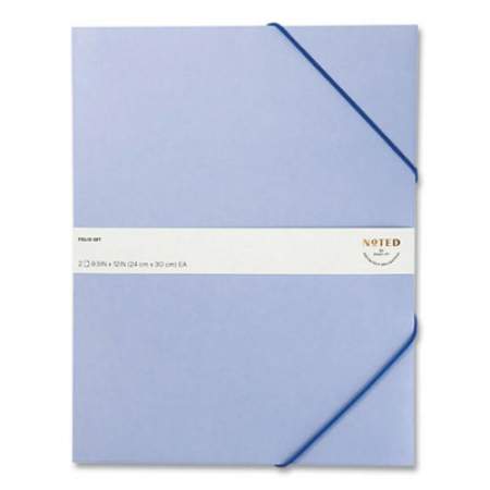 Noted by Post-it Brand Folio, 1 Section, Letter Size, Blue, 2/Pack (FOLBLU)