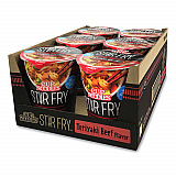 Cup Noodles Stir Fry, Teriyaki Beef, 3 oz Cup, 6/Carton (NIS42401)