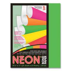 Pacon Neon Multi-Purpose Paper, 24 lb, 8.5 x 11, Green, 100/Pack (104317)