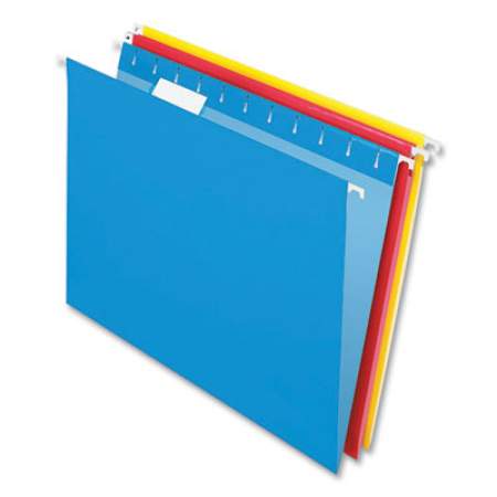 Pendaflex Recycled Hanging File Folders, 1/5-Cut Tab, Letter Size, Assorted Colors, 20/Box (095001)