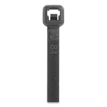 The Packaging Wholesalers Box Partners Cable Ties, 0.14 x 11.4, Black UV, 1,000/Pack (CTUV1140)